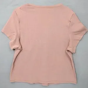 SKIMS | Tops | Skims Stretch Cotton Tee Color Rose Clay Size